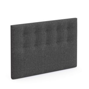 Tête de lit hôtellerie déco capitonnée gris profond - SOMEO 140