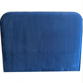 Tête de lit Marsella en velours bleu 145x120cm - Terre de Nuit