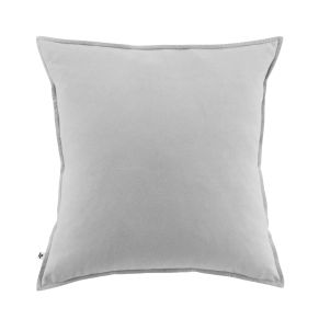 Taie d'oreiller flanelle gris