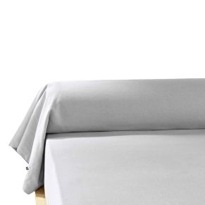 Taie de traversin flanelle gris