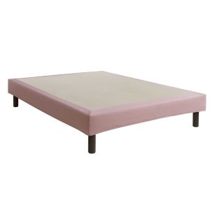 Cache-sommier intégral 100% coton orchidée