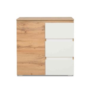 Commode 1 porte 3 tiroirs en bois CO7020 - Hôtellerie