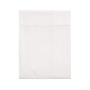 Drap plat 100% coton blanc