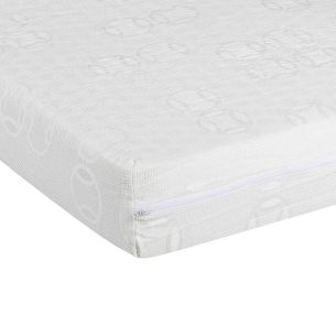 Housse rénove matelas blanche d'épaisseur 15 cm (zoom fermeture)
