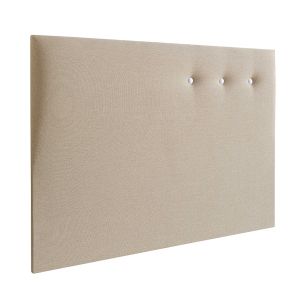 Tête de lit déco capitonnée 100% lin Nature - Someo