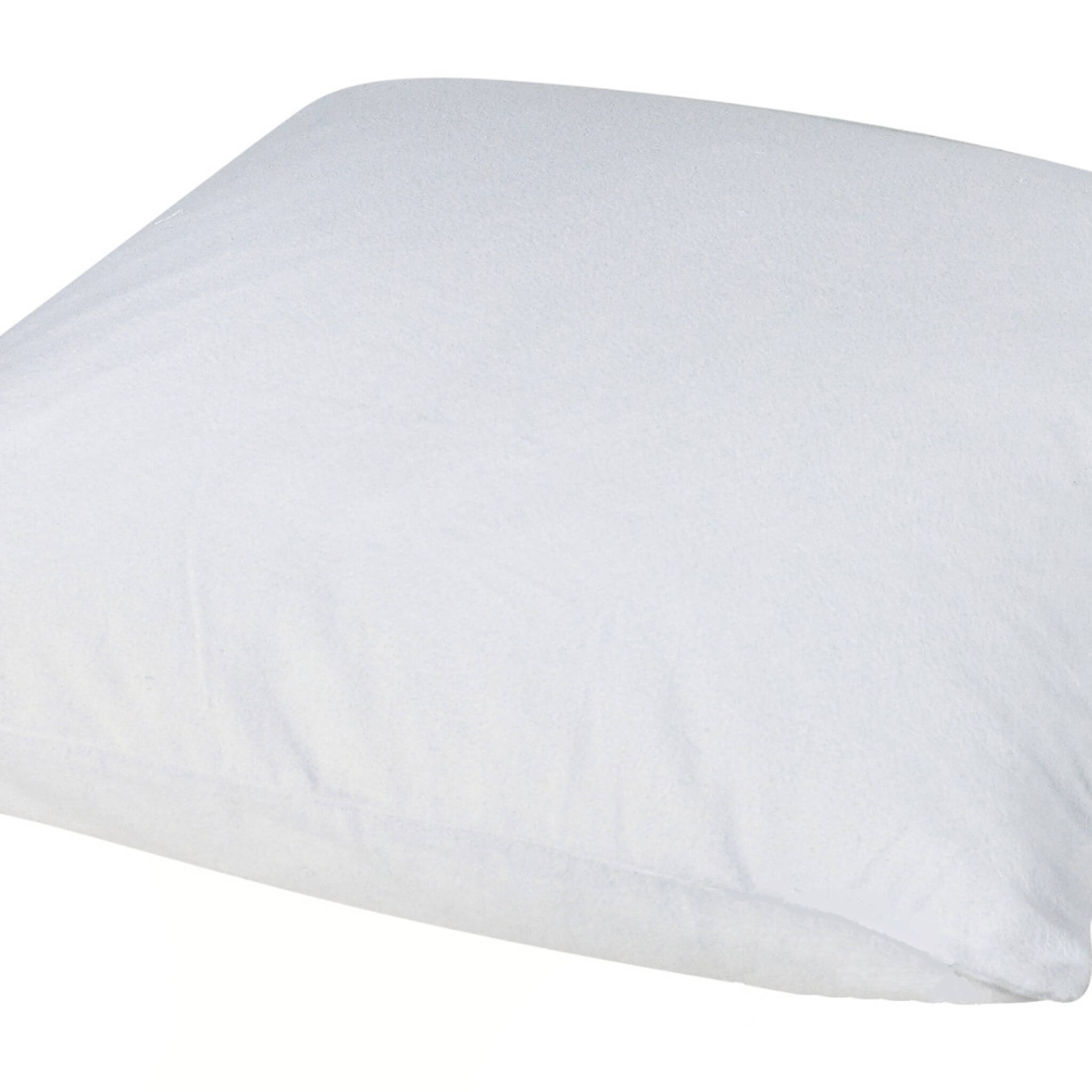 Protège oreiller à rabat blanc